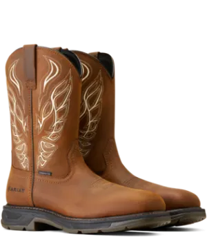 Ariat Boots, 11 inch WorkHog XT Phoenix Carbon Toe Work Boot, 10046931 DISTRESSED BROWN