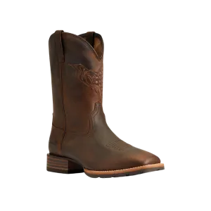 Ariat Men's Hybrid Fly High Distressed Brown Square Toe Boot