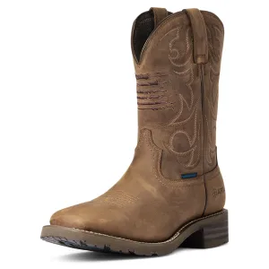 ARIAT Mens Hybrid Waterproof Patriot Boot - Style 10038354 for Ultimate Comfort and Durability