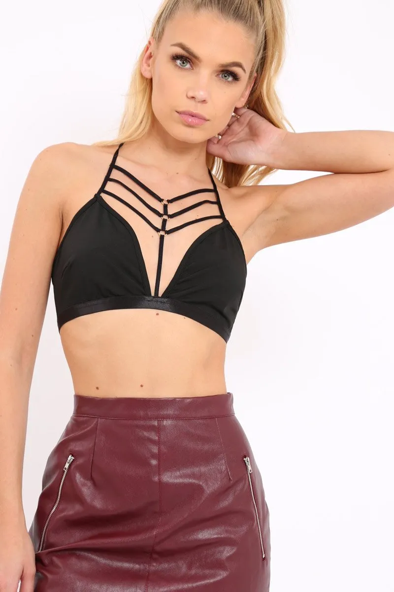 Black Harness Bralet - Belle