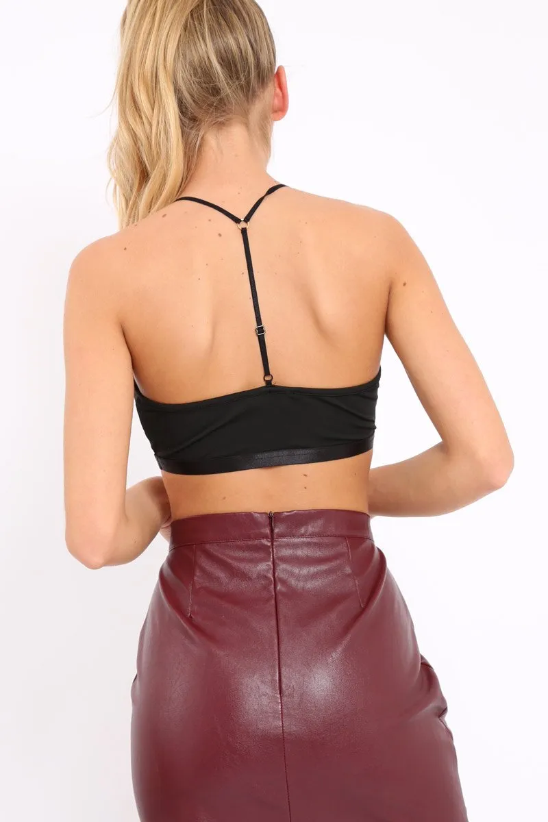 Black Harness Bralet - Belle