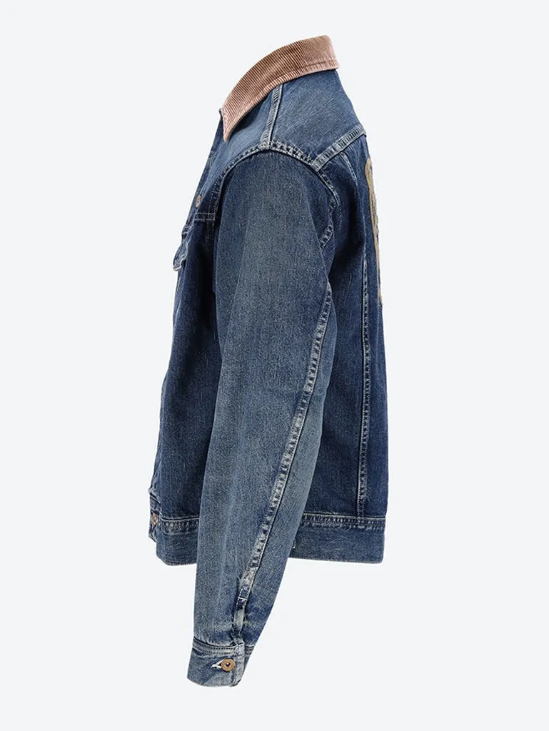 Blanket lined denim work jacket