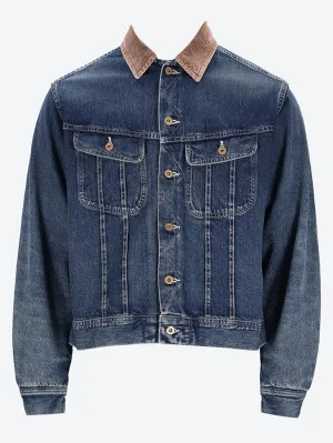 Blanket lined denim work jacket