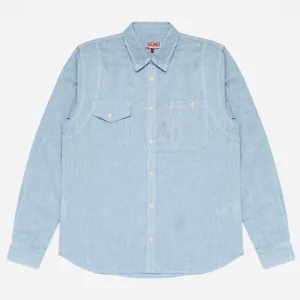 BROCKTON REINFORCED CHAMBRAY WORK SHIRT - LIGHT BLUE