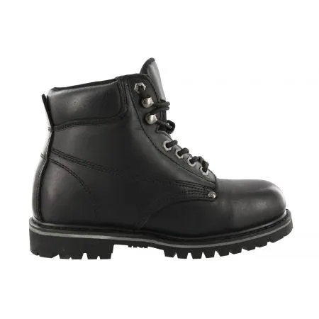 Cactus Men Black Steel Toe Work Boots Oil Resistant 622S