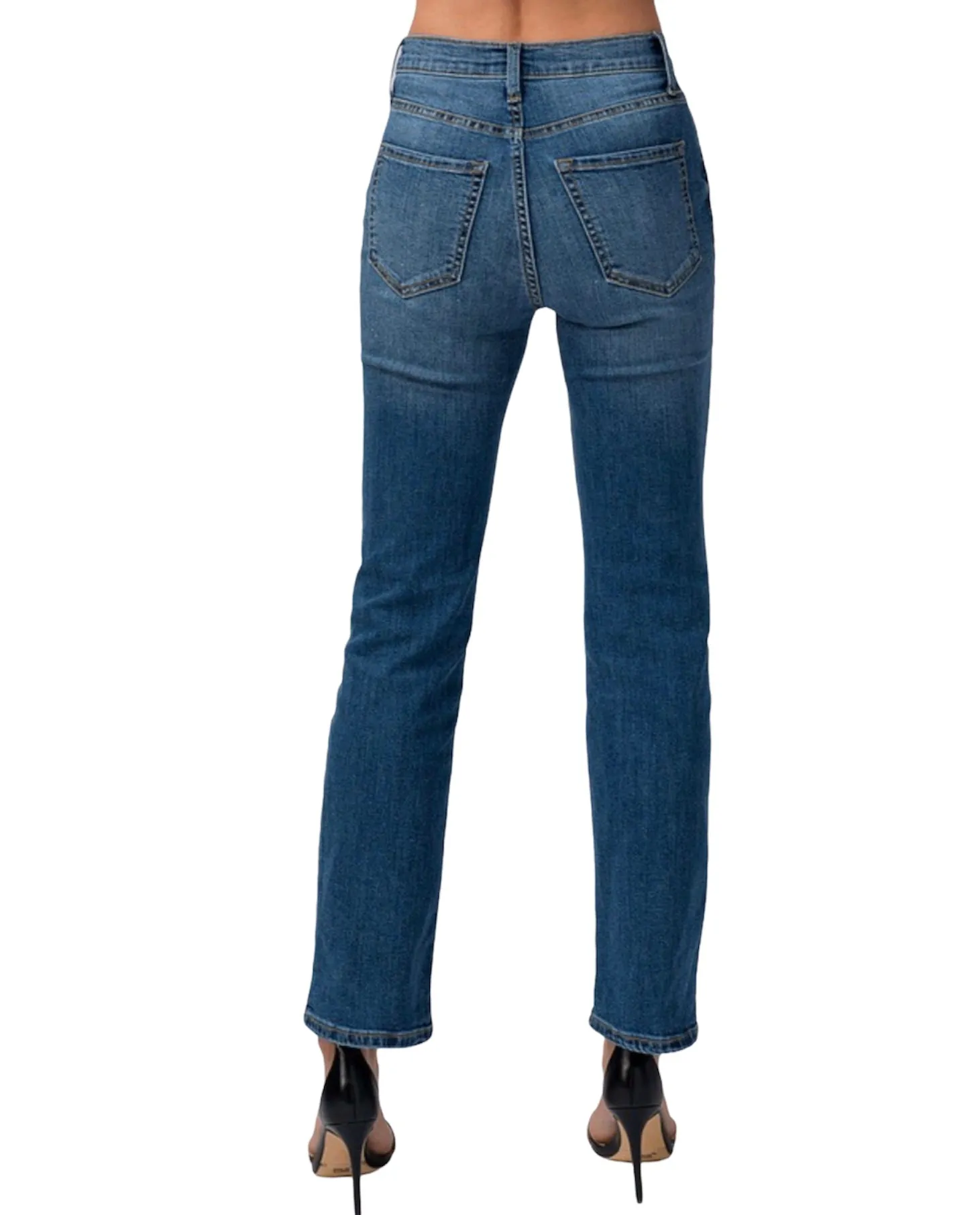 Classic Vintage Denim Jeans - Dark Wash