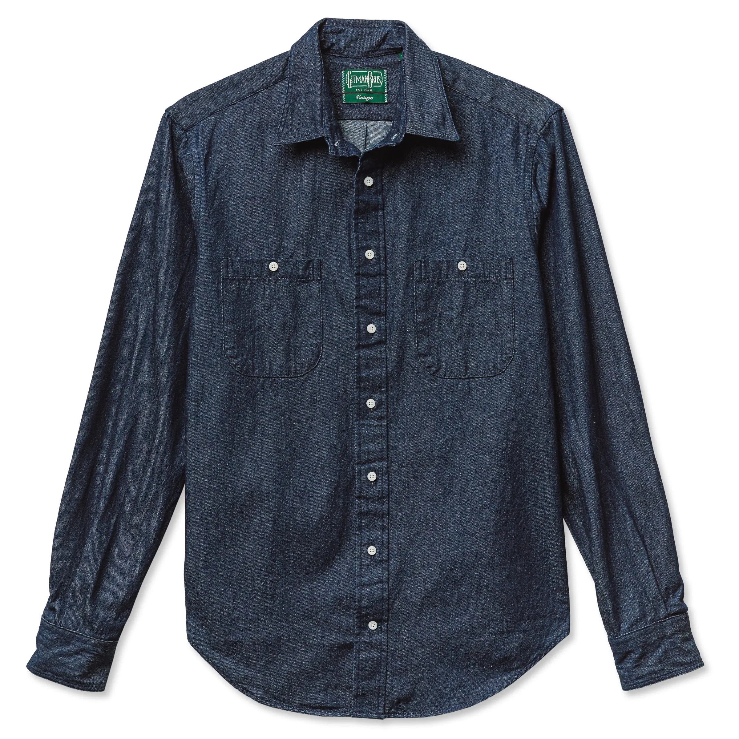 Dark Denim Work Shirt