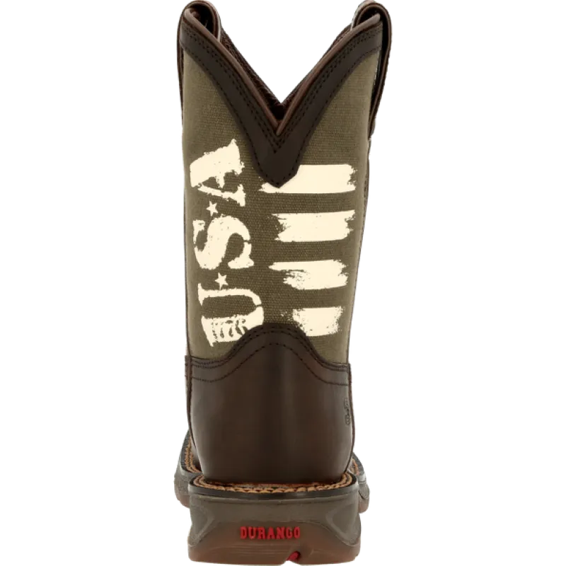 Durango® Lil' Rebel Pro™ Little Kid's Army Western Boot