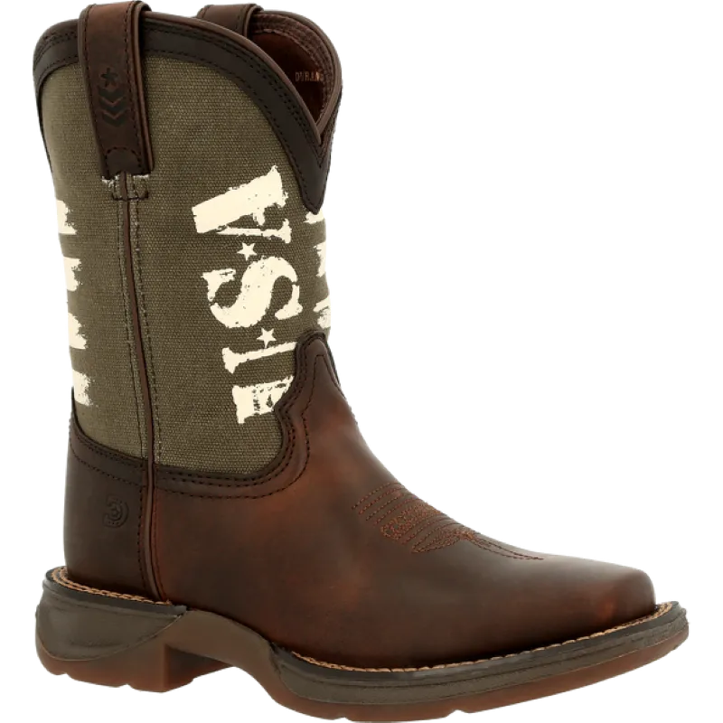 Durango® Lil' Rebel Pro™ Little Kid's Army Western Boot