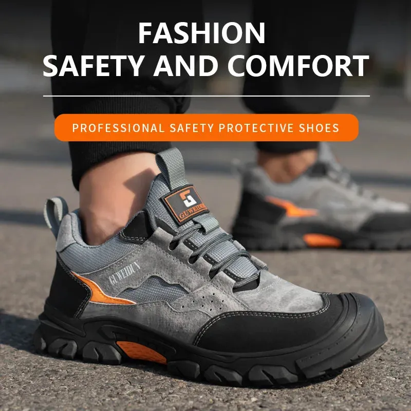 Fashion Men's Steel Toe Safety Shoes, Indestructible