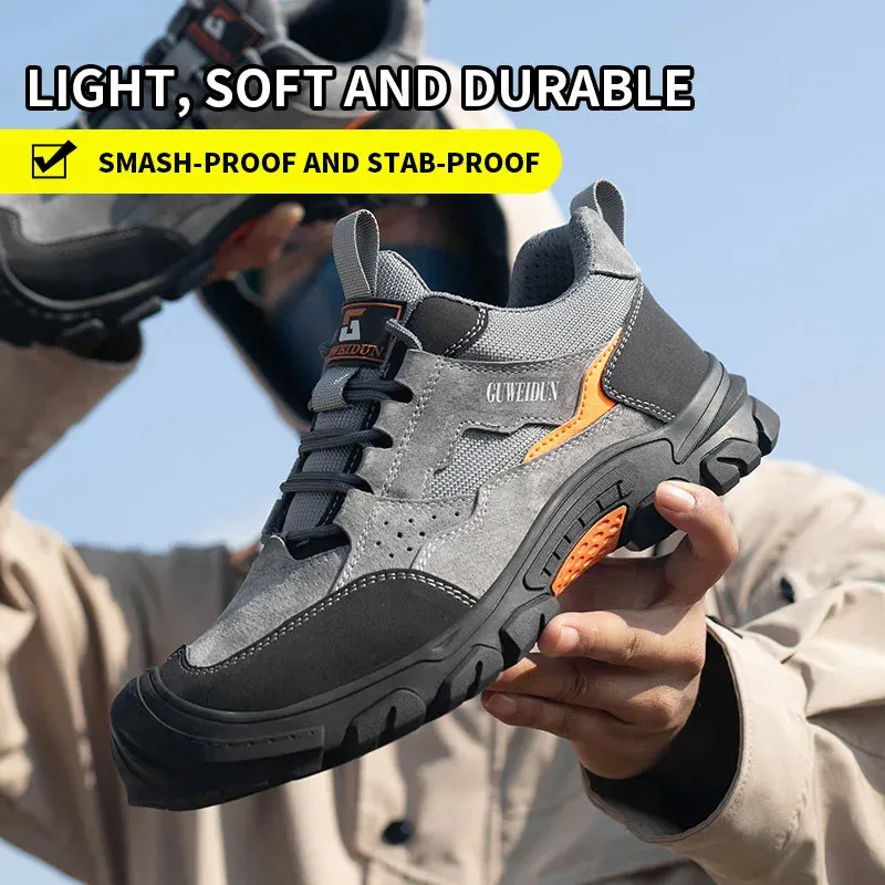 Fashion Men's Steel Toe Safety Shoes, Indestructible