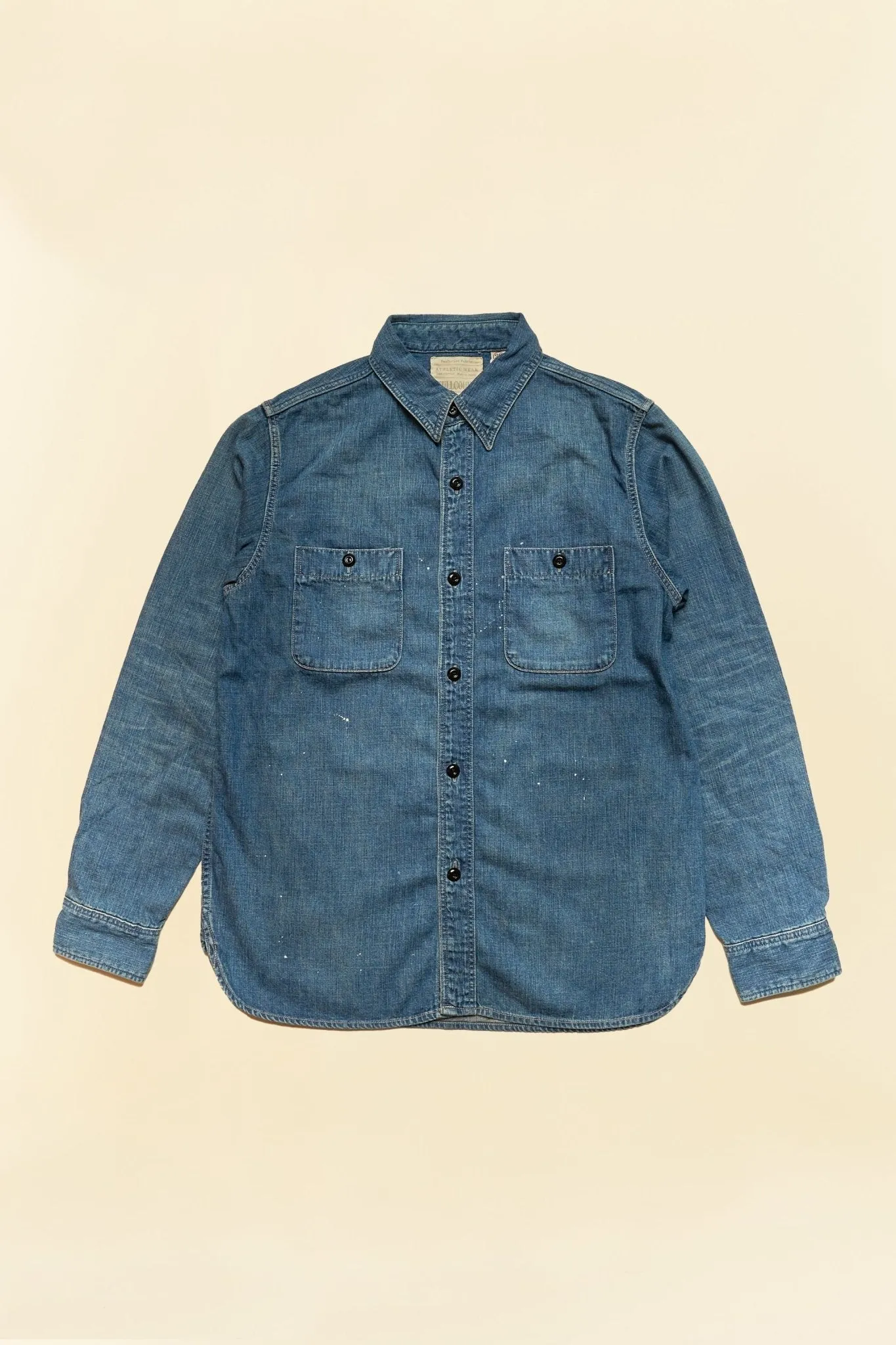 Fullcount Hand Wash Denim Work Shirt - Indigo