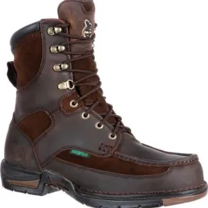 Brown Waterproof Mens Work Boots by Georgia Boot Athens (Model G9453)