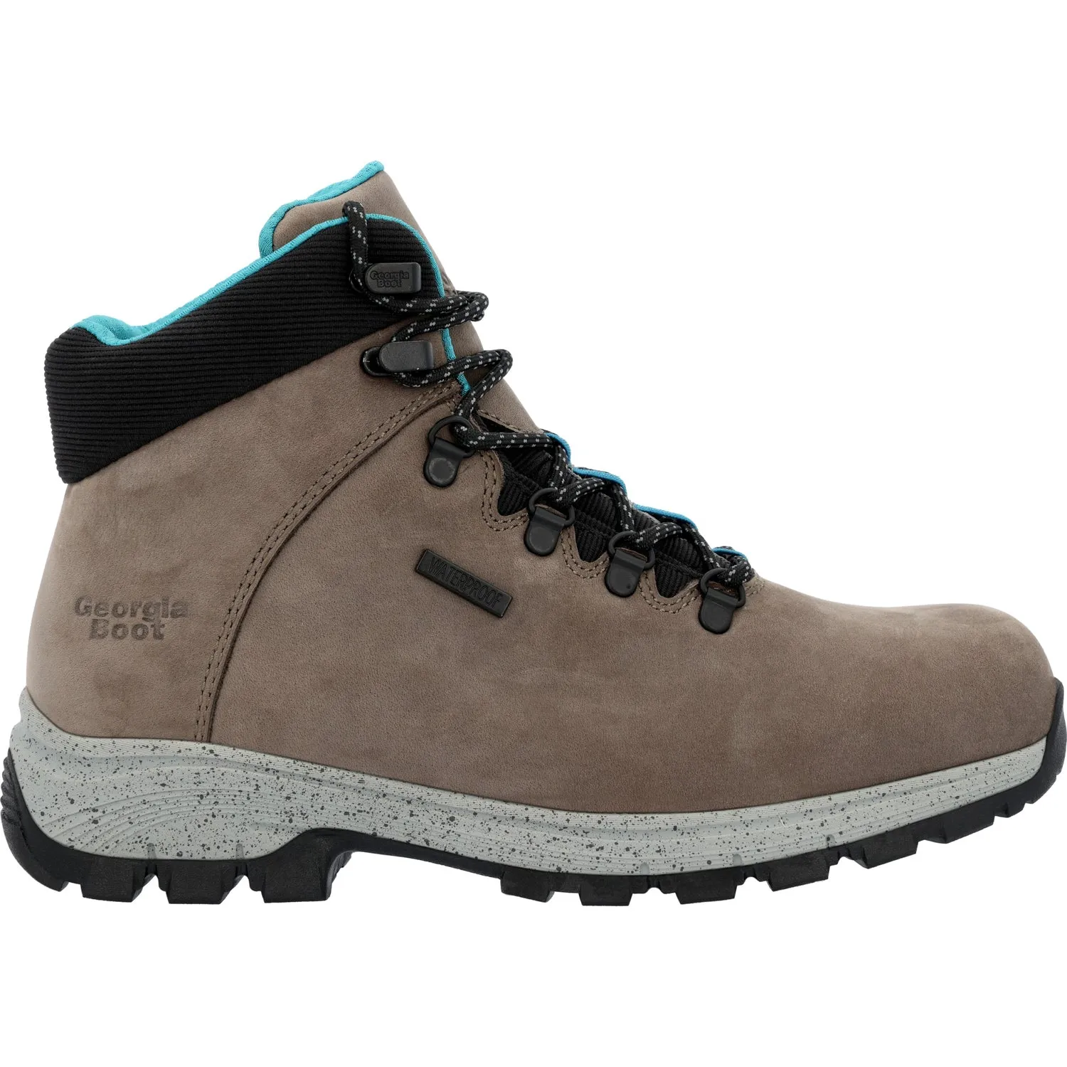 Georgia Womens Eagle Trail Hiker Grey Leather Work Boots