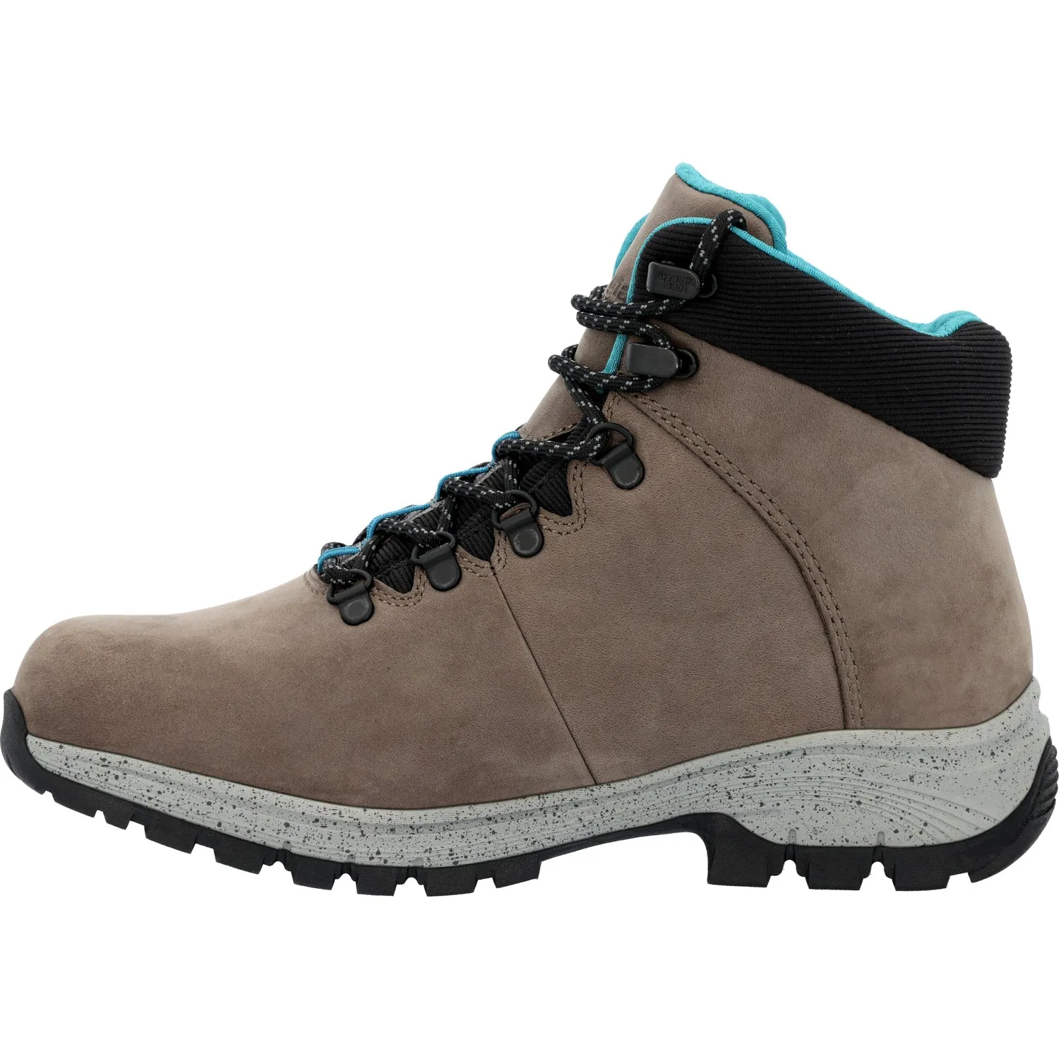 Georgia Womens Eagle Trail Hiker Grey Leather Work Boots