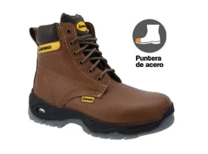 GUEPARDO NDP-0503 Work Boots for Men 6" BROWN, Steel toe. Heavy Duty Steel/Composite/Soft Toe Work Boots for Men, Goodyear Welt, Extremely Comfortable Durable Proved, Superior Oil/Slip Resistant, Thicker Leather