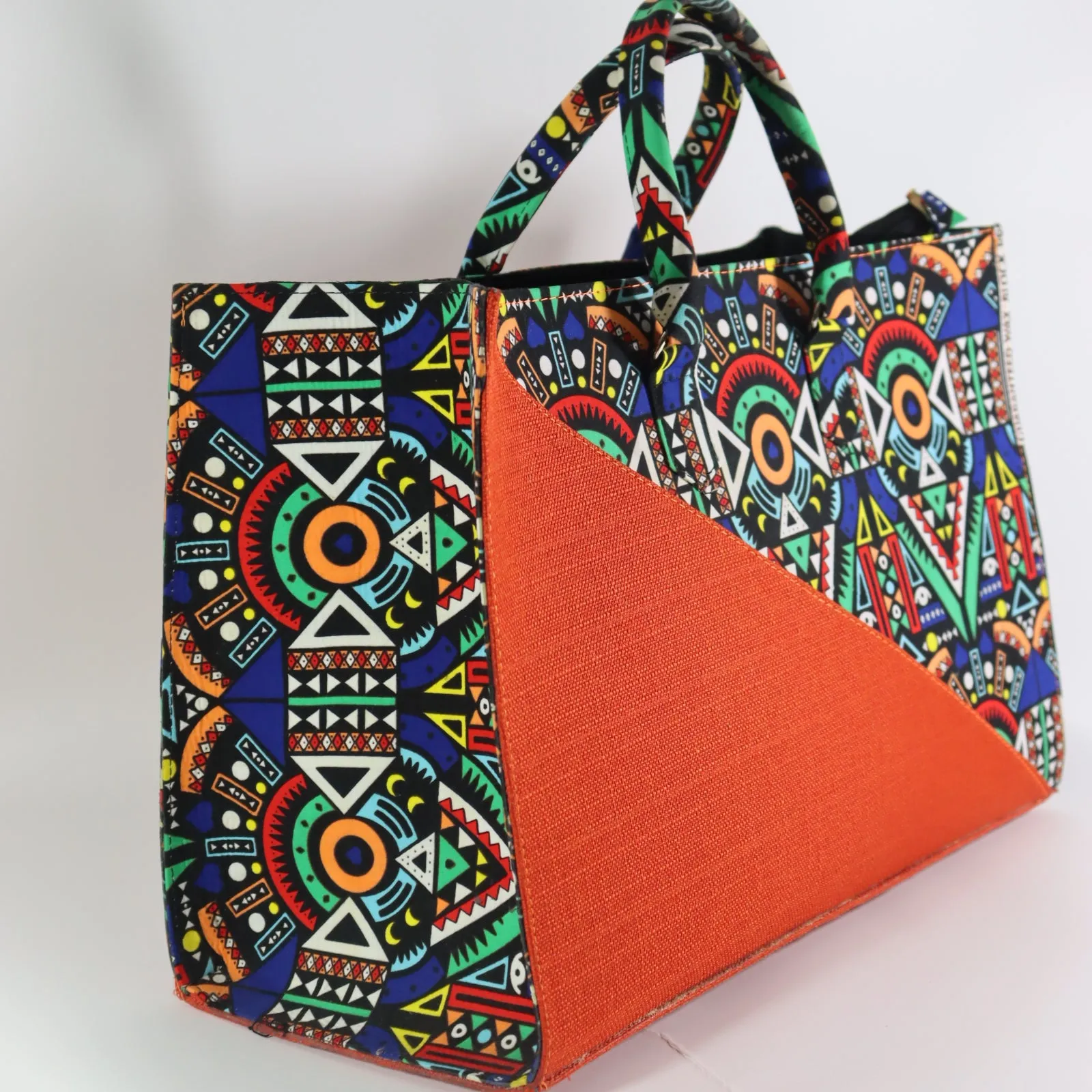 Handmade African Oversized Tote Bag