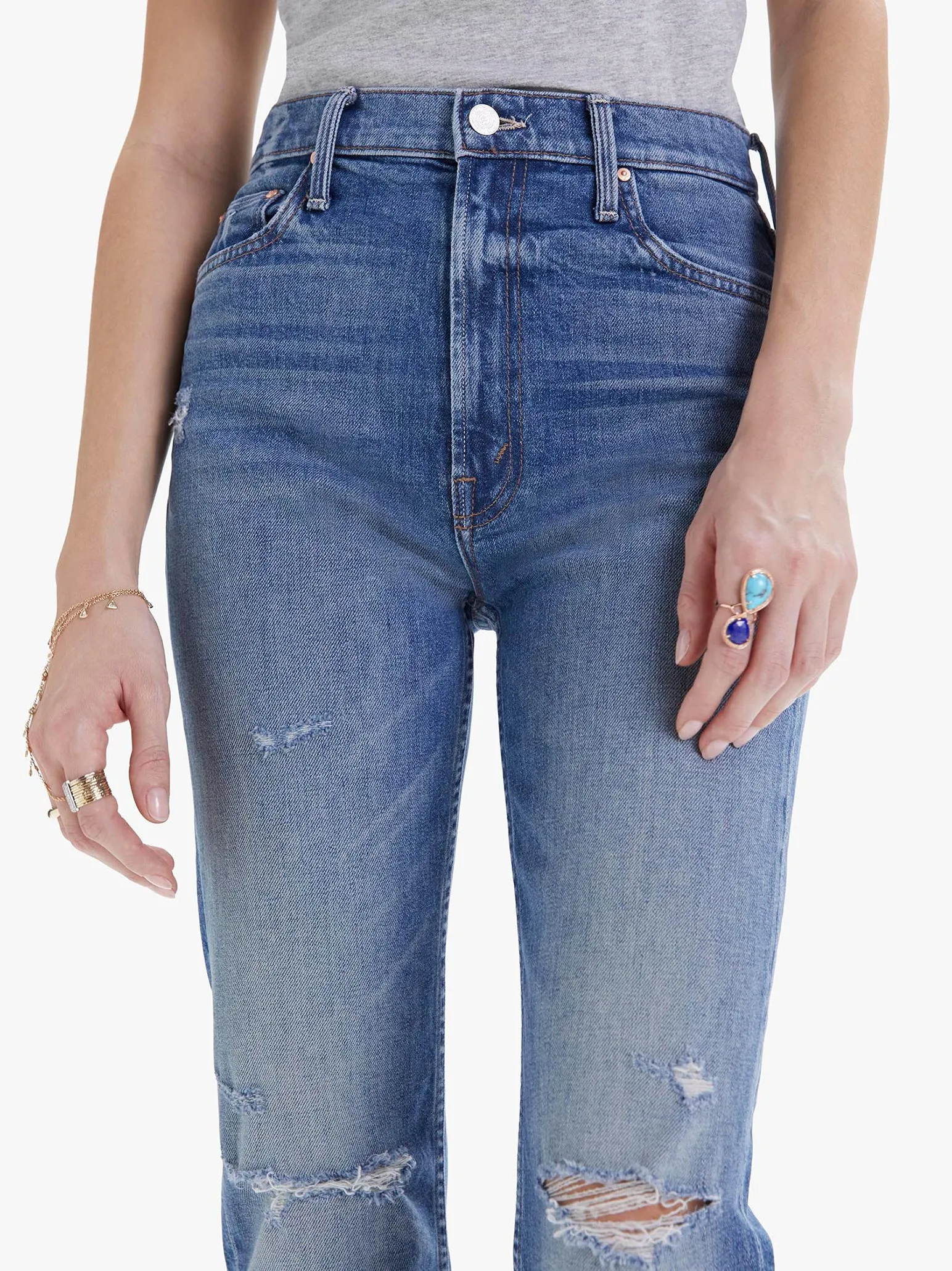 High Waisted Rider Ankle Jean