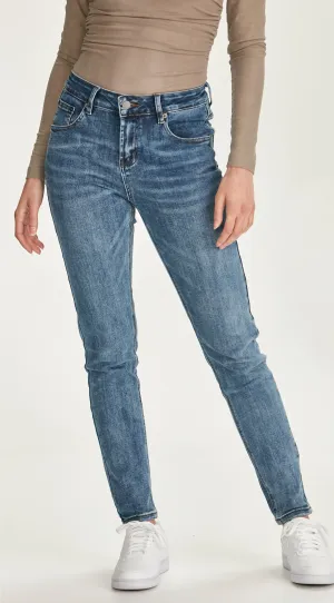 KAILEY | Dark Blue Medium Length Jean