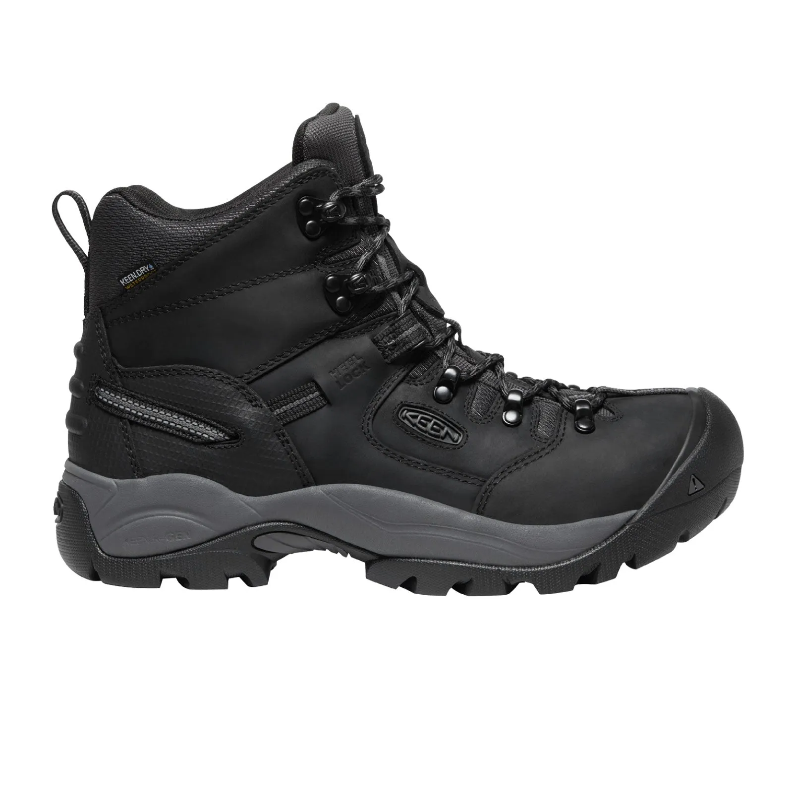 Keen Utility Pittsburgh Energy 6" Waterproof Composite Toe Work Boot (Men) - Black/Forged Iron