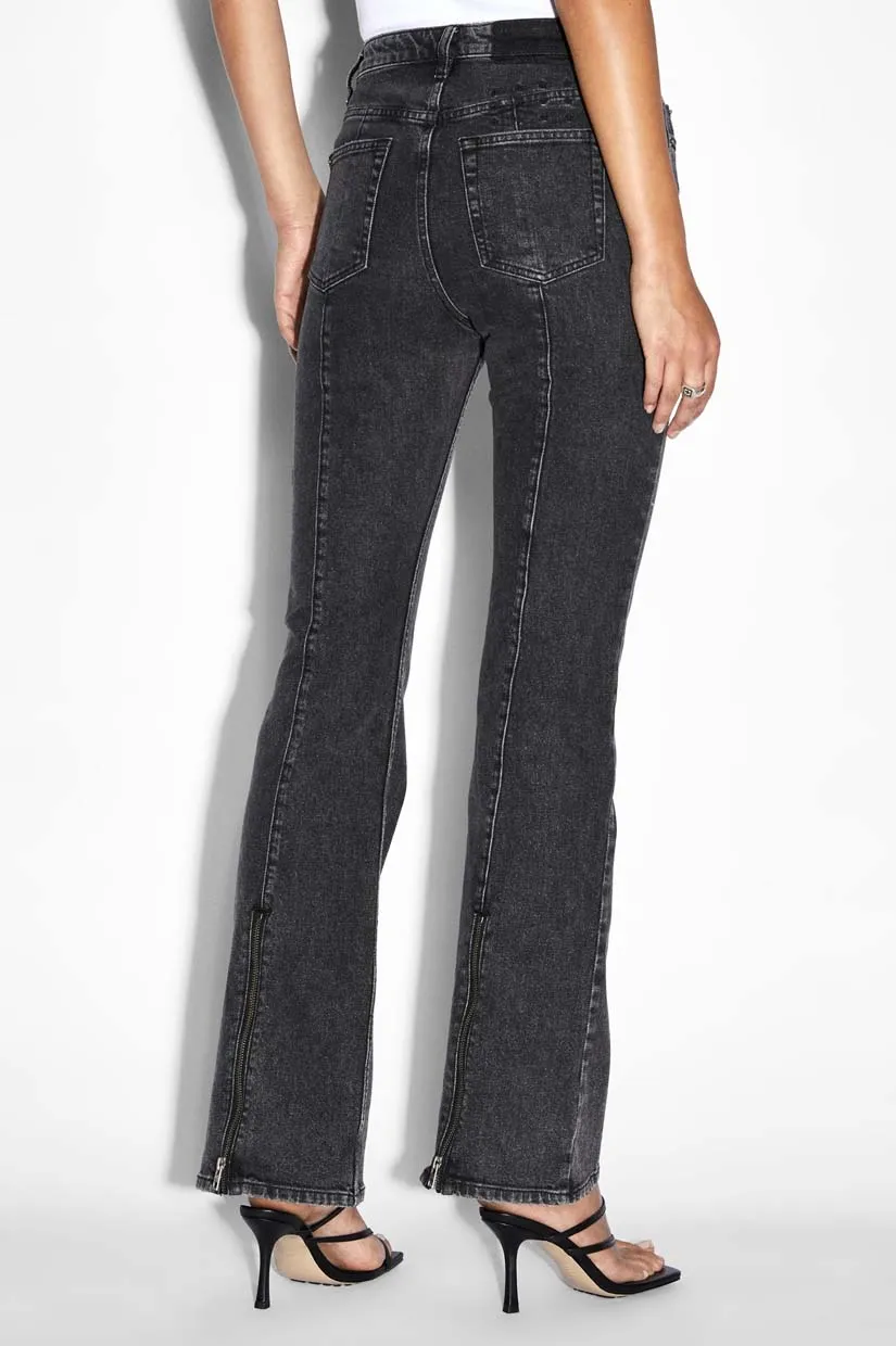 Ksubi Soho Zip Jean - Onyx