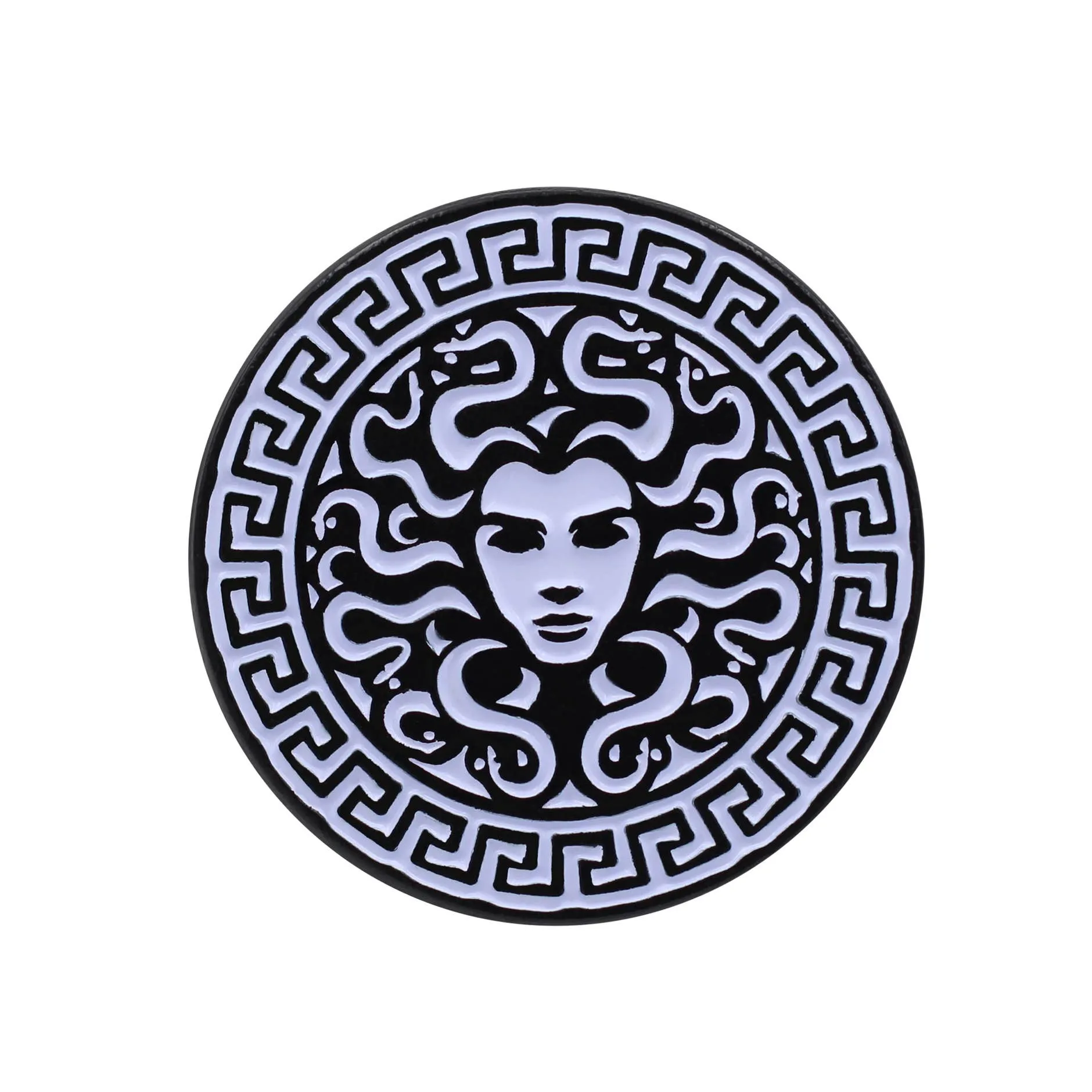 Medusa Enamel Pin - Greek Mythology Feminist Witch Lapel Pin