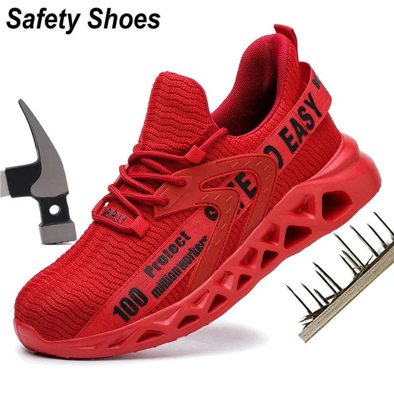 Men's Lightweight Steel Toe Safety Shoes, Breathable