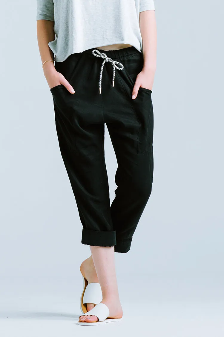 Natalie Busby Slouch Pant in Army Green