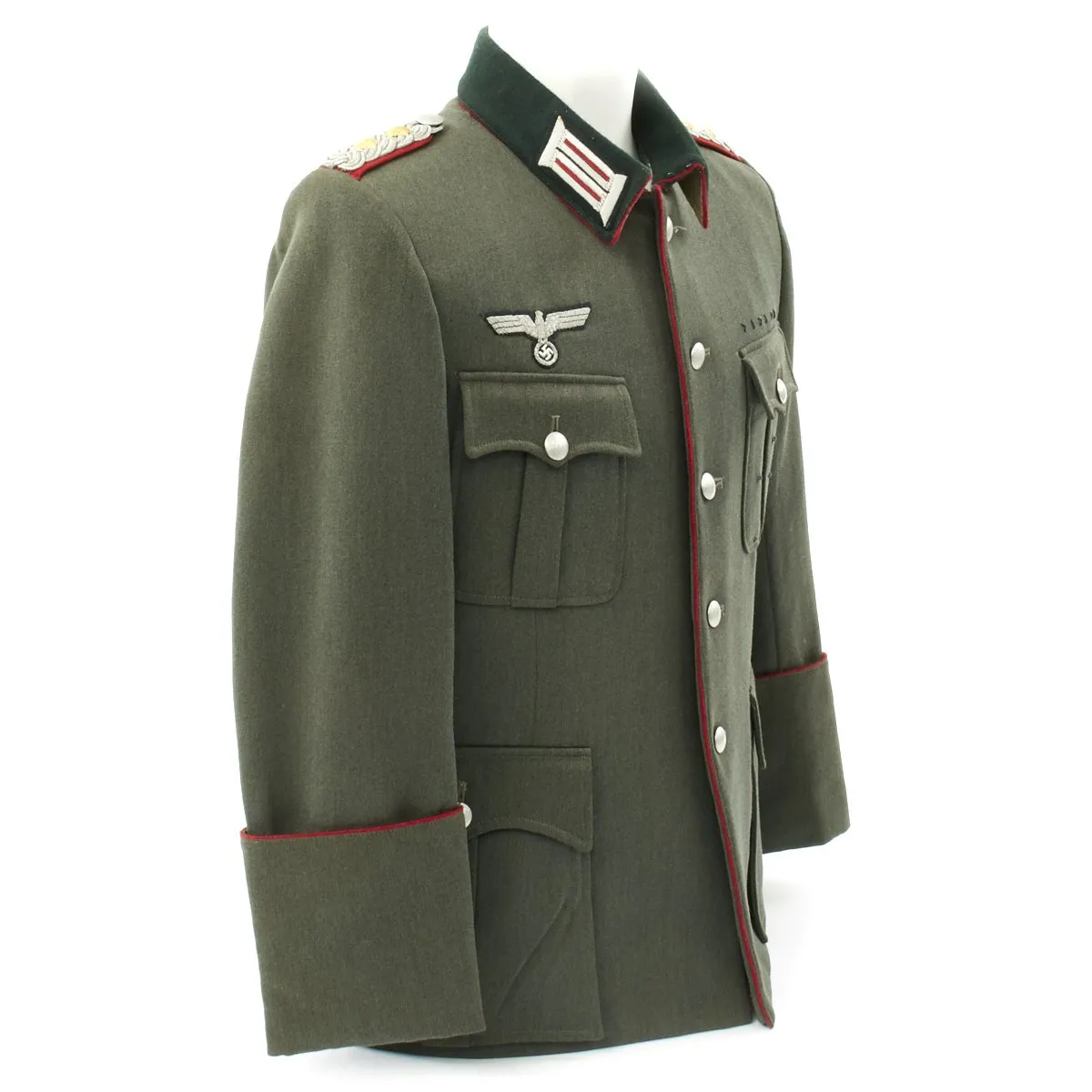 Original German WWII Army Artillery Tailored Officer Colonel Tunic - Oberst