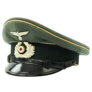 Original German WWII Army Heer NCO EM Visor Cap