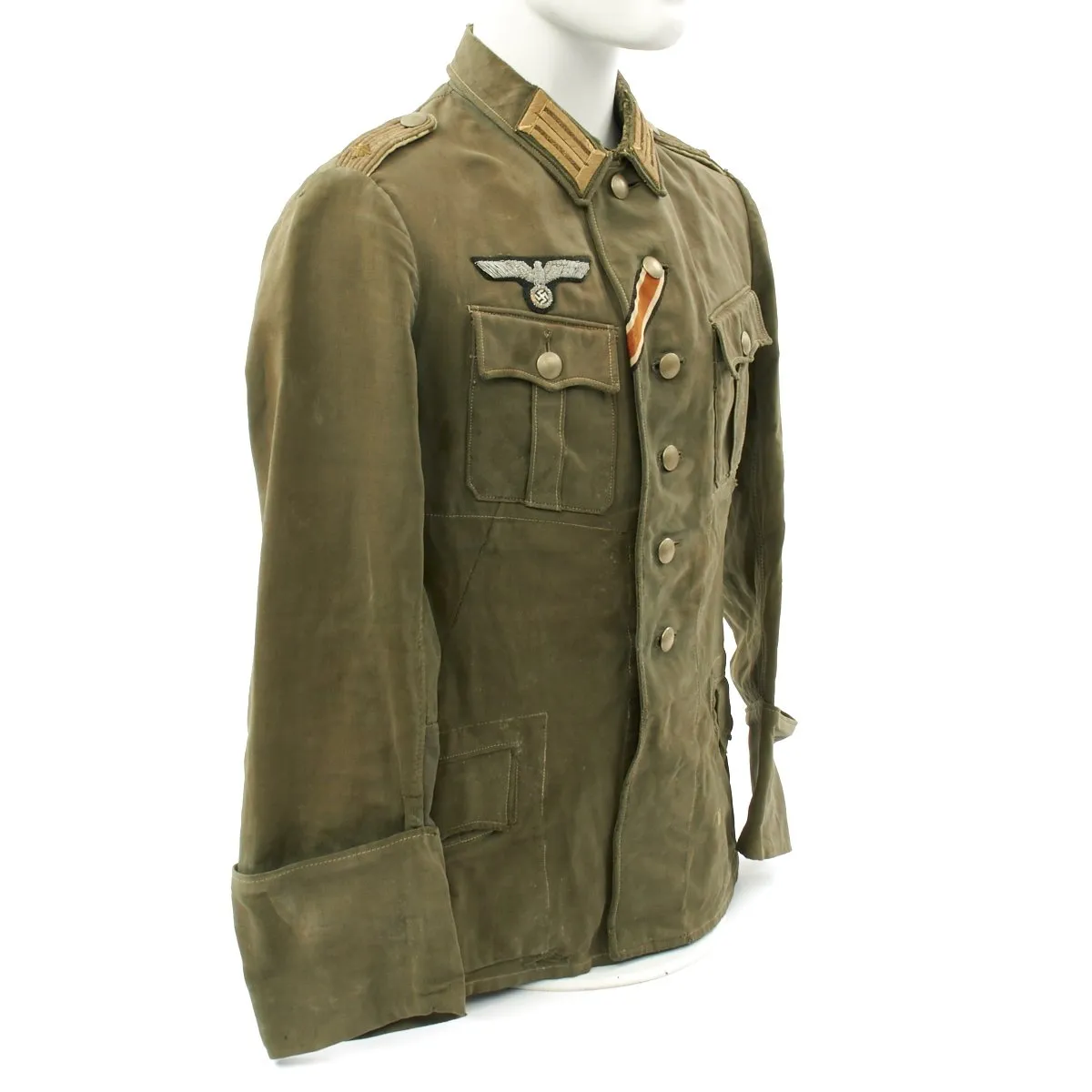 Original German WWII Officer Oberleutnant Summer Tunic