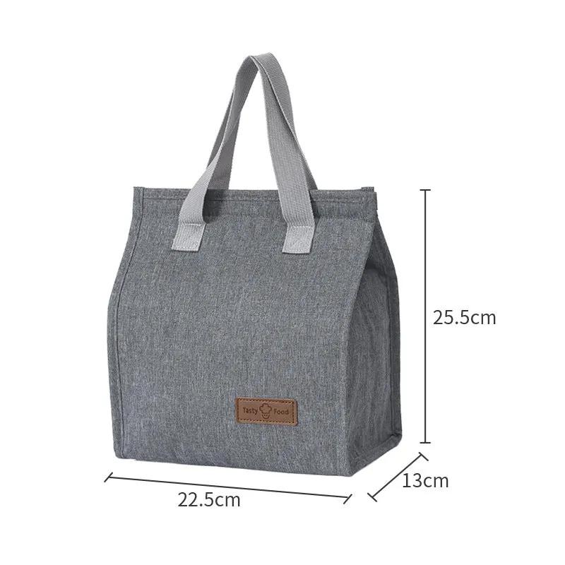 Portable Insulated Bag Hand-Carried Thickened Lunch Bag Cationic Student Lunch Box Bag Large Capacity Work Lunch Bag