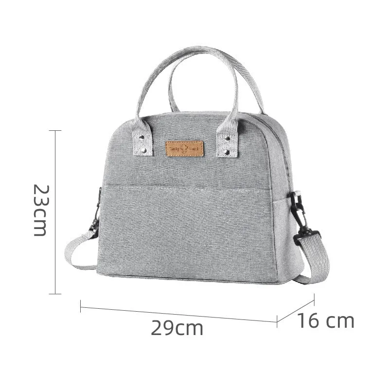 Portable Insulated Bag Hand-Carried Thickened Lunch Bag Cationic Student Lunch Box Bag Large Capacity Work Lunch Bag