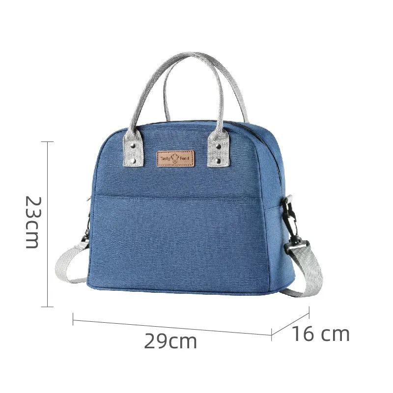 Portable Insulated Bag Hand-Carried Thickened Lunch Bag Cationic Student Lunch Box Bag Large Capacity Work Lunch Bag