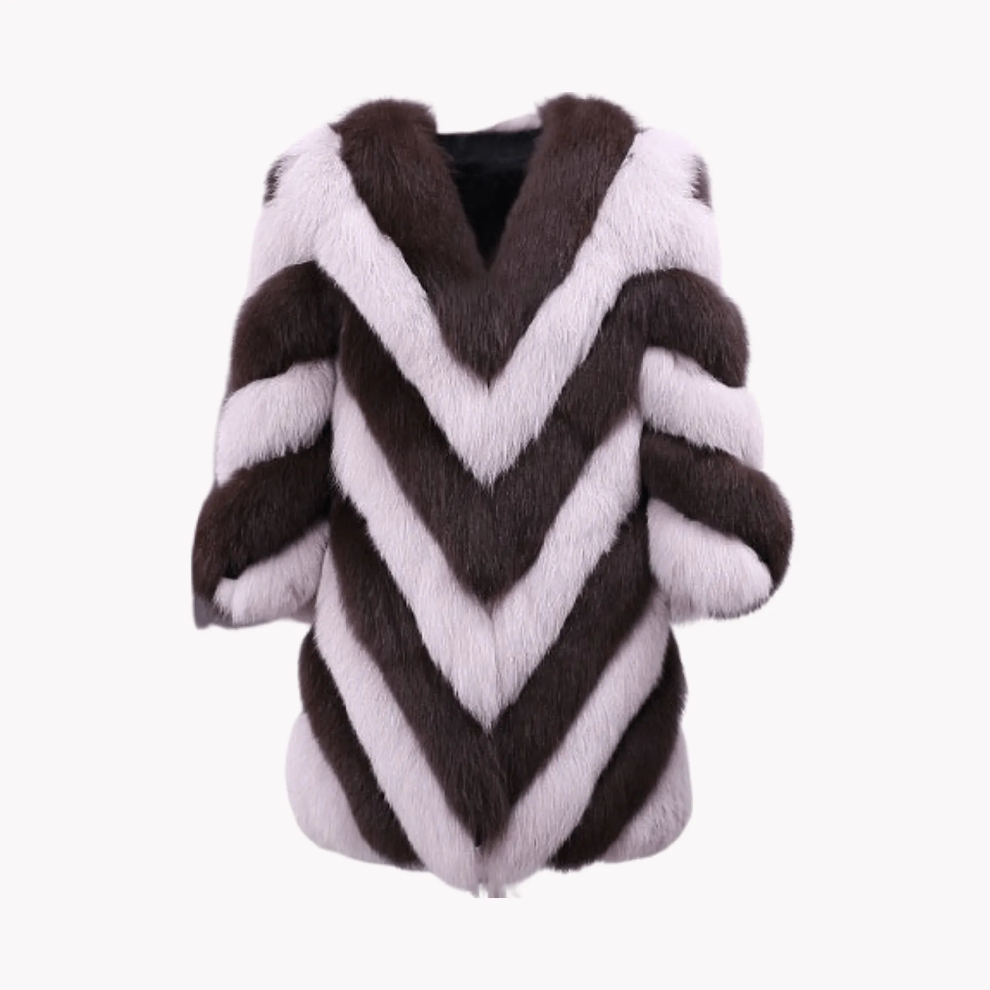 Pre Order:  Contrast Faux Fur Coat