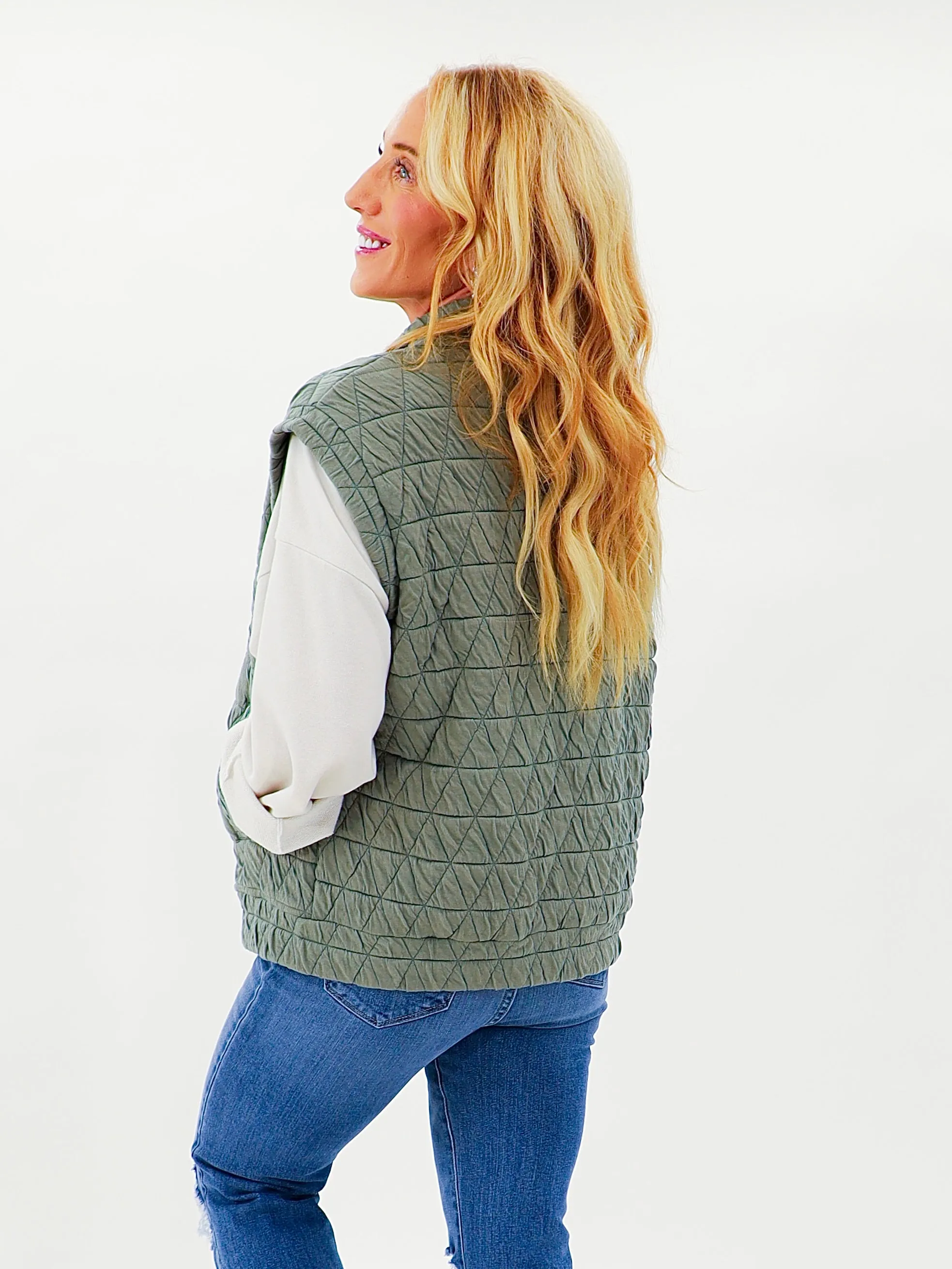 Quilted In Fall Vest