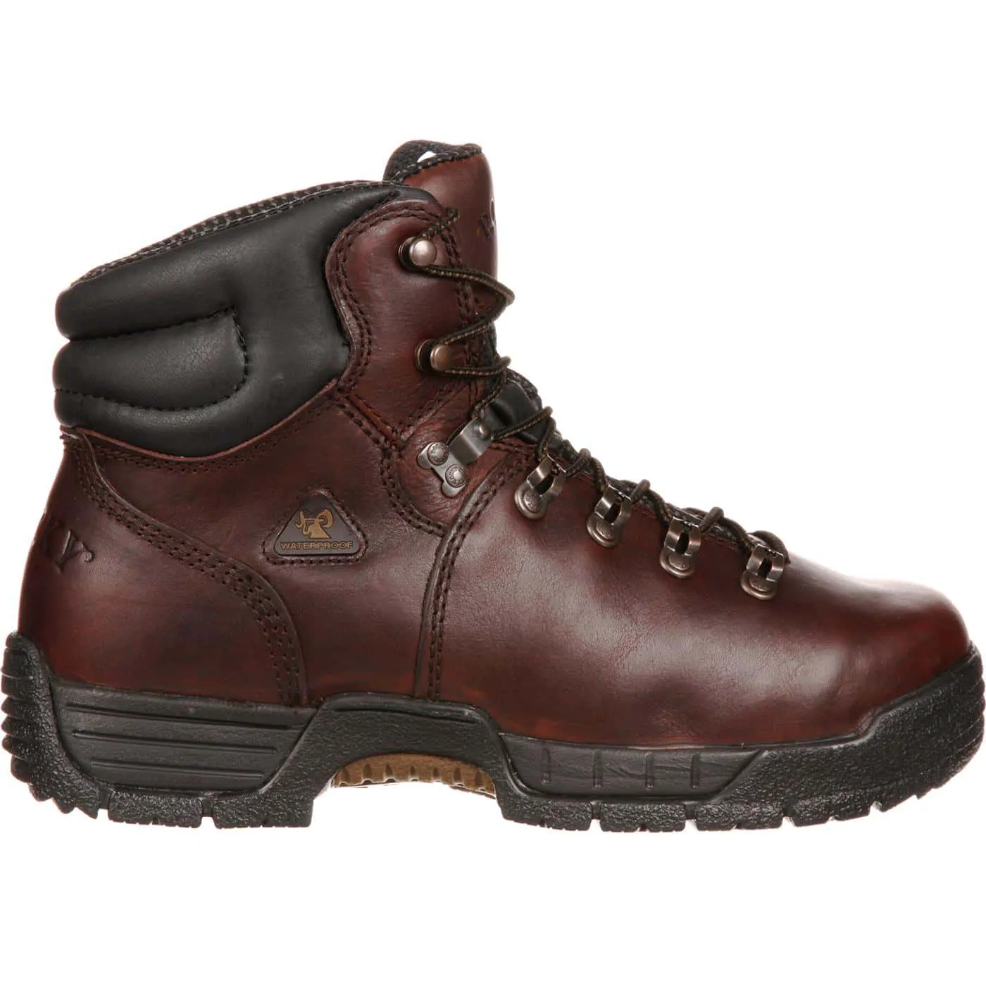 Rocky | Men's MobiLite Steel Toe Waterproof Work Boots | Dark Brown