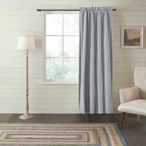 Sawyer Mill Blue Ticking Stripe Blackout Single Panel Curtain 84"