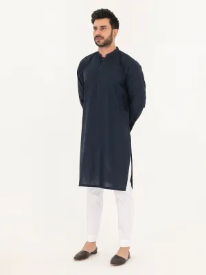 Self Jaquard Kurta