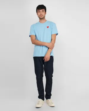 T272 RED HEART T-SHIRT / BLUE