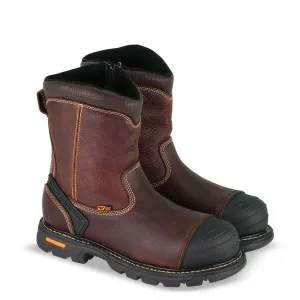 Thorogood - Gen-Flex2® Series – 8" Brown Composite Safety Toe – Side-Zip Wellington - 804-4440