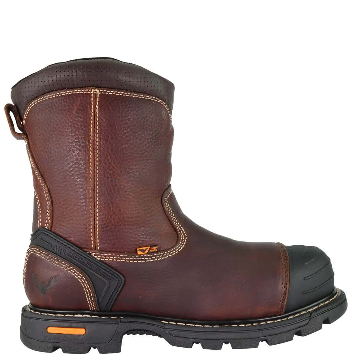 Thorogood - Gen-Flex2® Series – 8" Brown Composite Safety Toe – Side-Zip Wellington - 804-4440