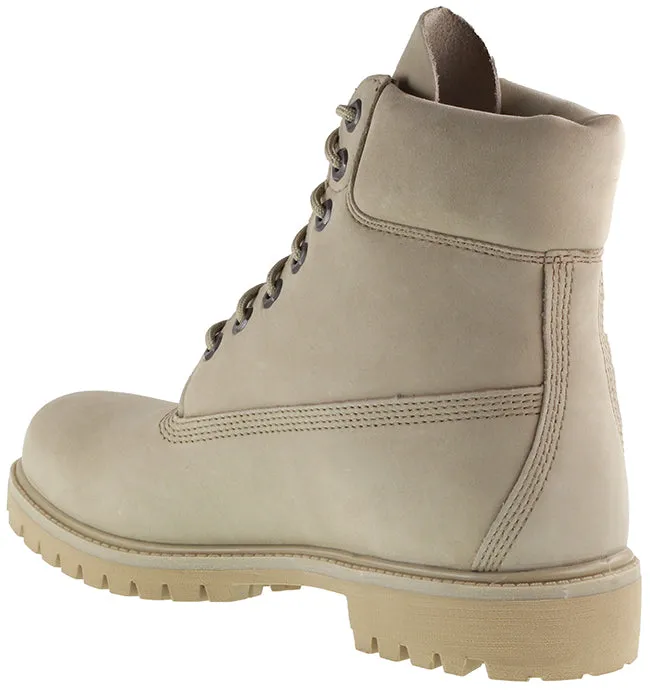 Timberland Boots Mens 6 Inch Premium Boot Light Brown Nubuck