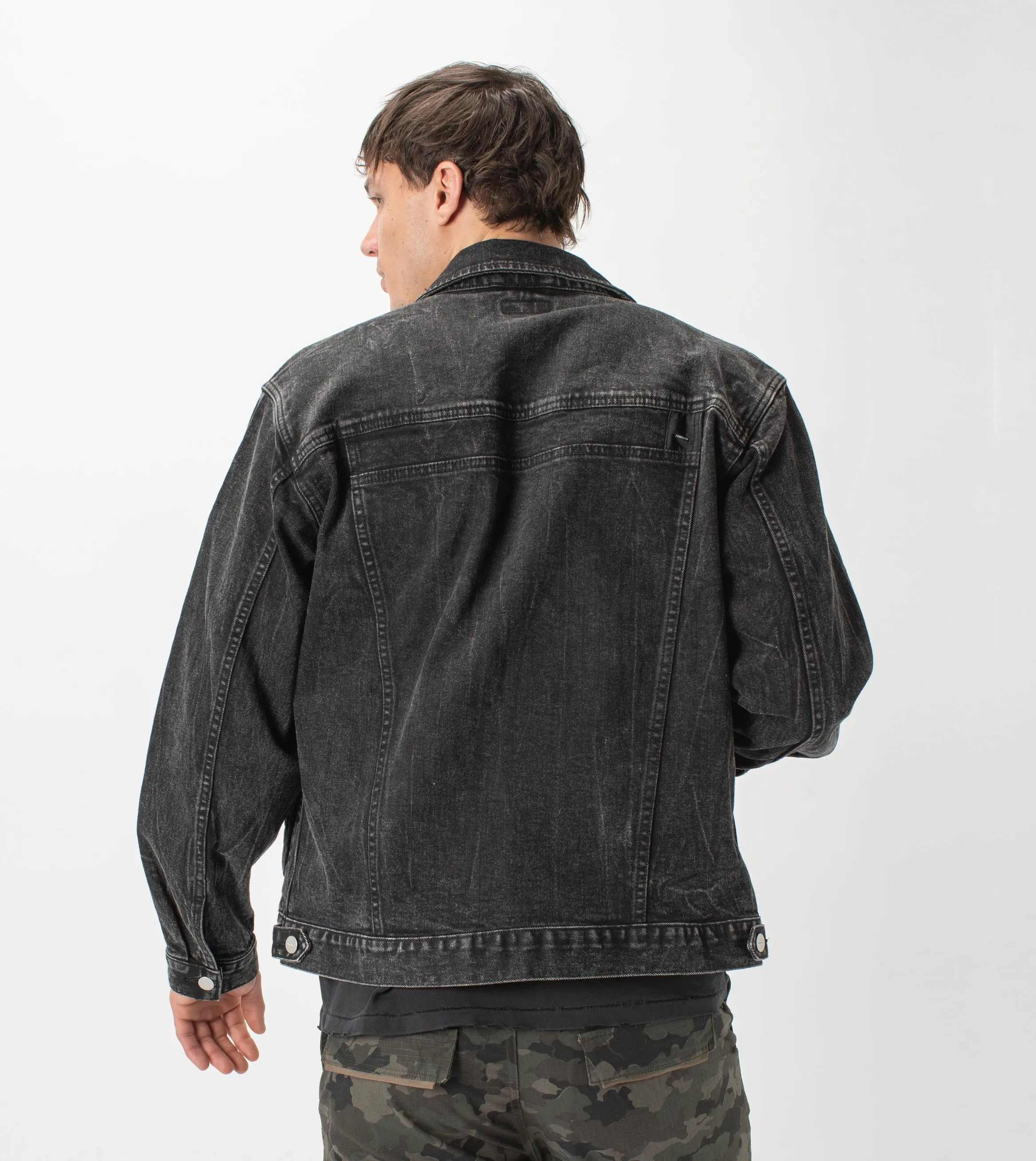 Vintage Denim Jacket Salt Black