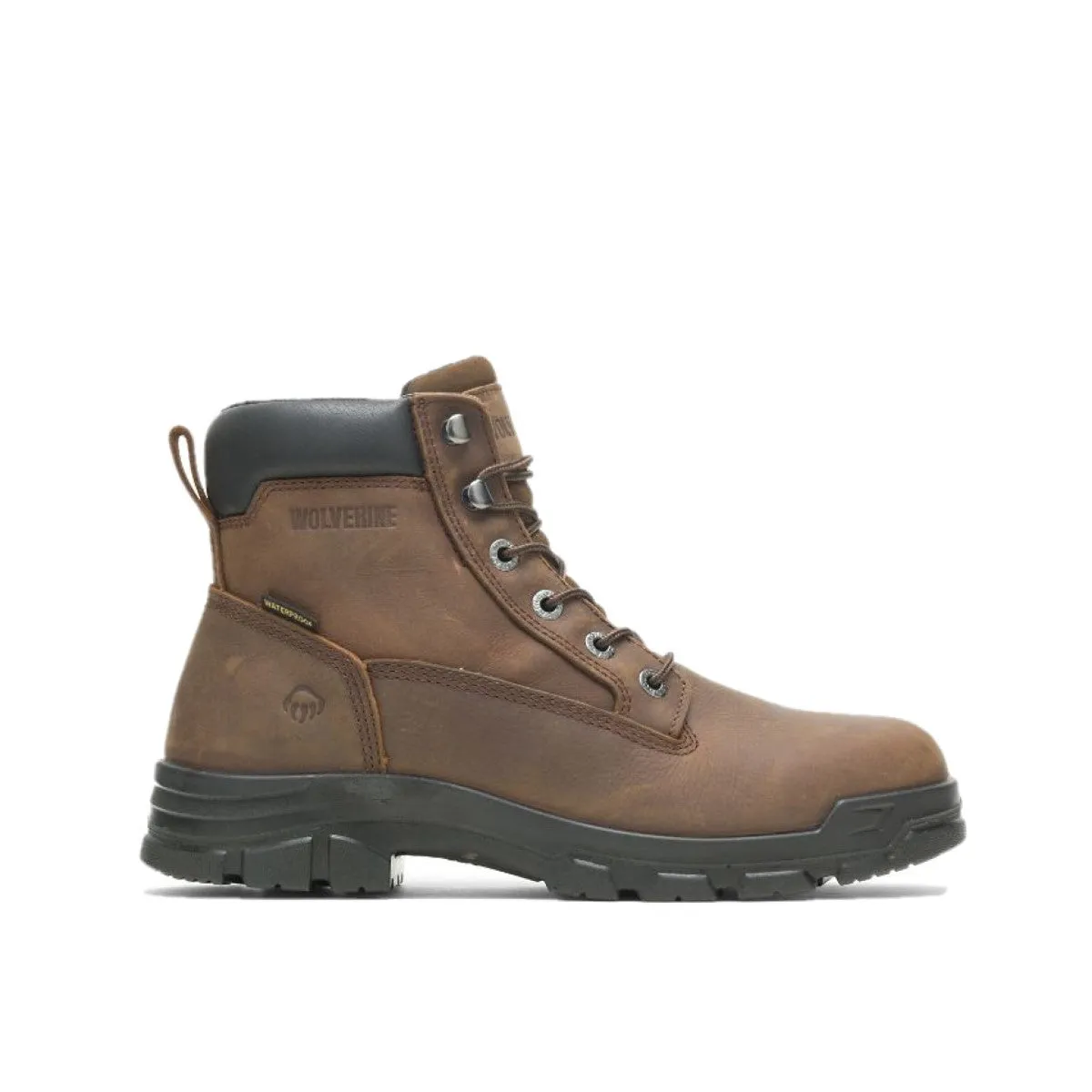 WOLVERINE W10917-EW CHAINHAND 6'' WP MN'S (Extra Wide) Brown Leather Work Boots