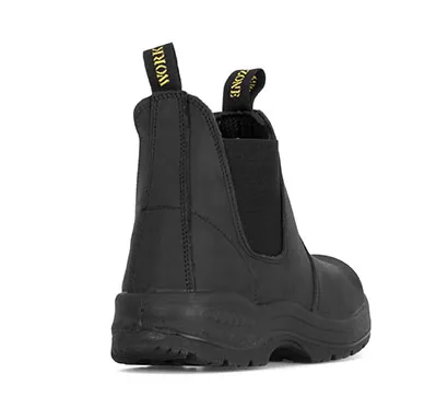 Work Zone Men's 6 Inch Pull On Water Proof Work Boot Black